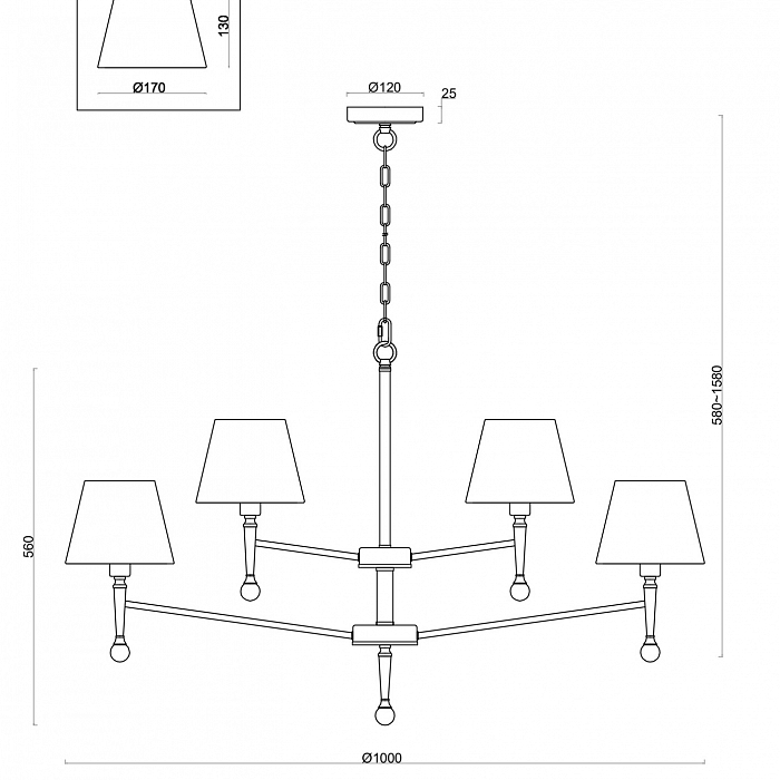Светильник Freya FR5190PL-12BS1