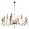 Люстра Crystal Lux CATARINA SP12+6 V2 GOLD/TRANSPARENT-COGNAC